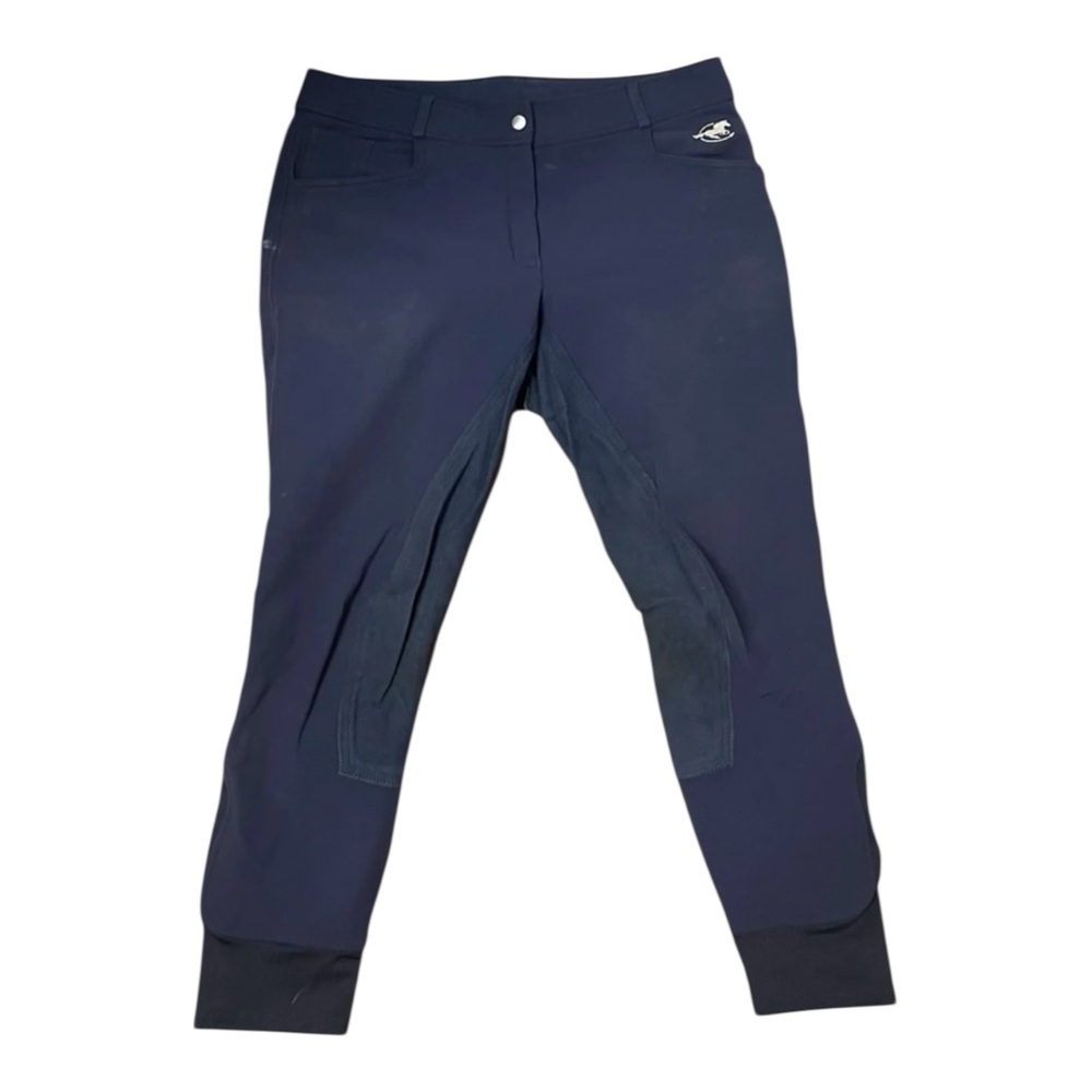 Piper SmartPak Women’s Navy Equestrian Riding Breeches 28R Softshell Full Seat